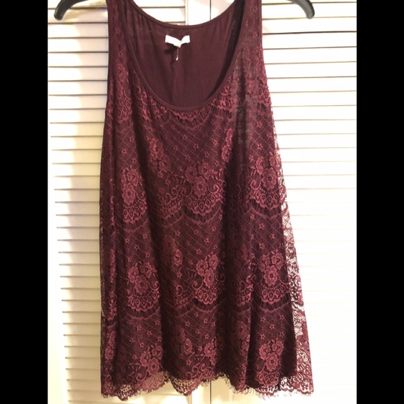 Maurices Tops - LACE OVERLAY ON A RICH LINING 🌹